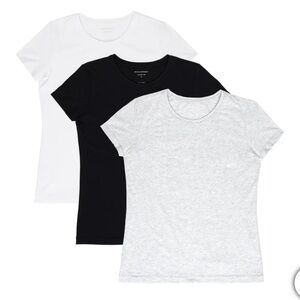 NWT Women's Banana Republic 3 Pack Short Sleeve Crew Neck Tees